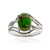 Bague en argent et Turquoise verte de Kingman