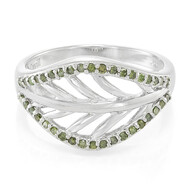 Fancy-Diamant-Silberring