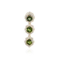 Ciondolo in oro con Tormalina Verde (AMAYANI)