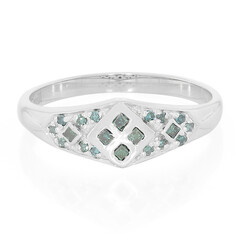 Anillo en plata con Diamante fantasía