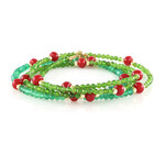 Zilveren armband met Russische diopsiedstenen (Riya)