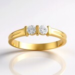 Anello in oro con Diamante SI1 (G) (Annette)