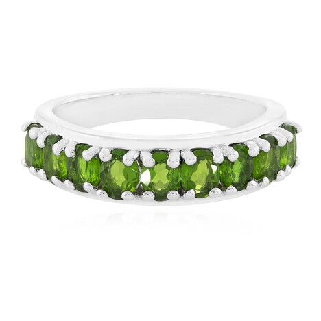 Russischer Diopsid-Silberring