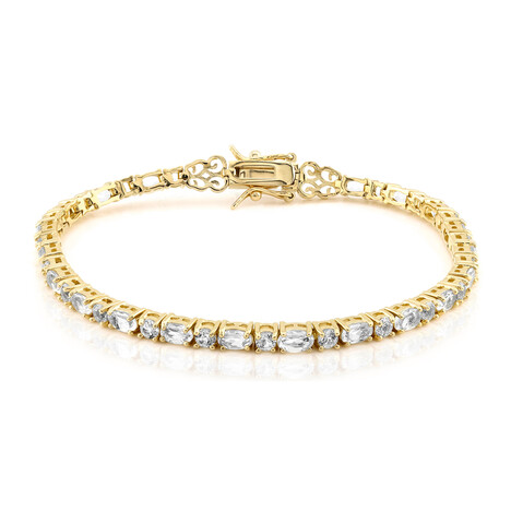 Bracciale in argento con Topazio Bianco