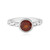Hessonite Garnet Silver Ring