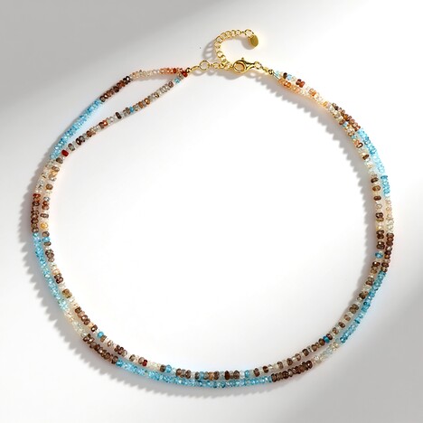 Collana in argento con Zircone Fancy (Riya)
