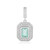 Ciondolo in argento con Smeraldo Color Paraiba
