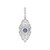 Unheated Tanzanite Silver Pendant