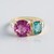 Bague en or et Fluorite rose (Adela Gold)