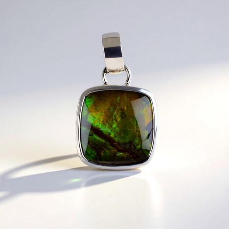 Pendentif en argent et Ammolite