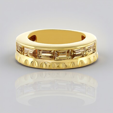 Anello in argento con Zircone Giallo