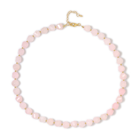 Collar en plata con Cuarzo rosa