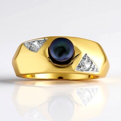 Anello in argento con Perla di Acqua Dolce