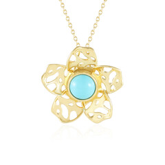 Sleeping Beauty-Türkis-Silberhalskette