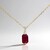 Collana in oro con Rubino Mozambico AAA