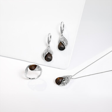 Pendentif en argent et Chêne des marais (dagen)