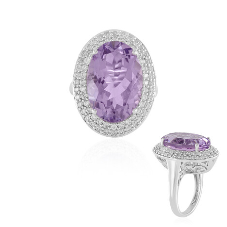 Lavendel-Amethyst-Silberring