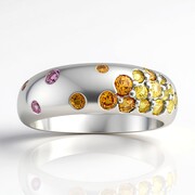 Saphir-Silberring