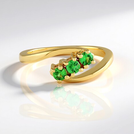 Anello in argento con Lemshuku Tsavorite