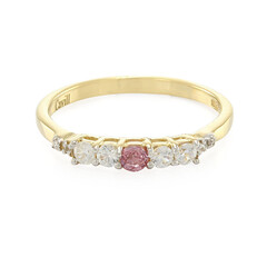 Padparadscha-Saphir-Silberring