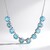 Collana in argento con Topazio Blu Cielo