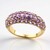 Anello in oro con Zaffiro Ceylon Porpora (non riscaldato)