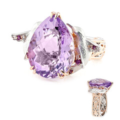 Lavendel-Amethyst-Silberring