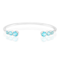 Brazalete en plata con Apatita azul (Pallanova)