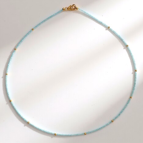 Collana in argento con Acquamarina Brasiliana