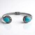 Bracciale in argento con Turchese Kingman Mohave Blu (Jones Lee)