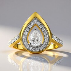 Anello in oro con Diamante VVS1 (G)