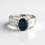 Anello in argento con Opale Mezezo (de Melo Essence)