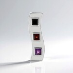 Ciondolo in argento con Spinello Nero (MONOSONO COLLECTION)