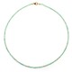 Zilveren halsketting met Braziliaanse smaragden