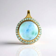 Ciondolo in argento con Larimar