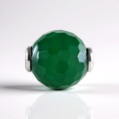 Ciondolo in argento con Onice Verde