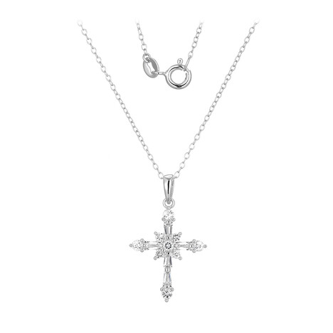 Weißer Topas-Silberhalskette