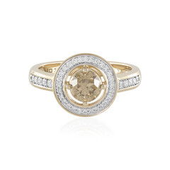 Anello in oro con Diamante Cioccolato I2 (SUHANA)