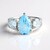 Anello in argento con Topazio Blu Cielo