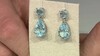 Pendientes en plata con Topacio azul cielo