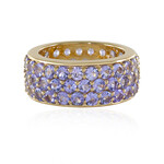 Tansanit-Goldring (de Melo Gold)
