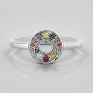 Fancy Sapphire Silver Ring