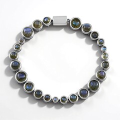 Bracciale in argento con Labradorite Blu Maniry