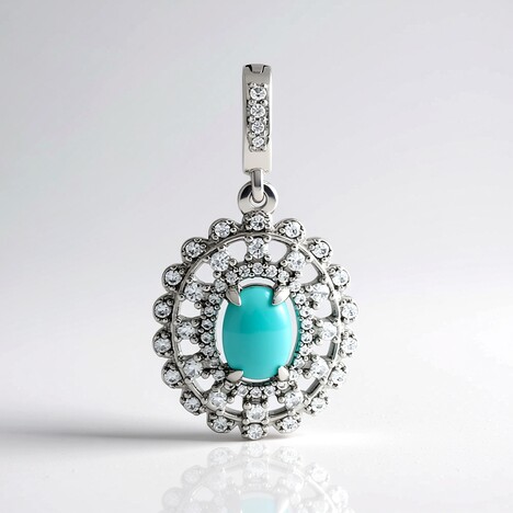 Ciondolo in argento con Turchese