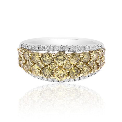 Gelber SI1 Diamant-Goldring (CIRARI)