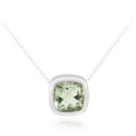 Collar en plata con Amatista verde (MONOSONO COLLECTION)