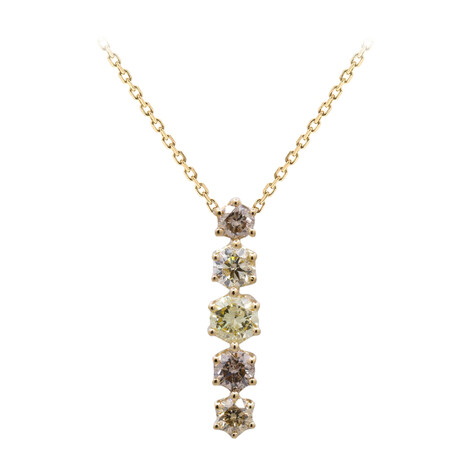 14K SI2 Fancy Diamond Gold Necklace (CIRARI)
