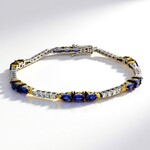 Bracciale in argento con Tanzanite (Gems en Vogue)