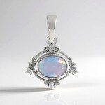 Pendentif en argent et Opale Welo