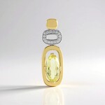 Pendentif en argent et Quartz citron (de Melo)